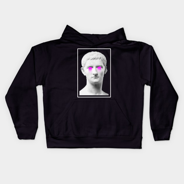 Aesthetic Greek Bust | Vaporwave Kids Hoodie by MeatMan